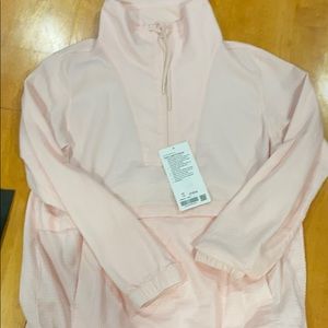 Lululemon baby pink pullover 1/2 zip